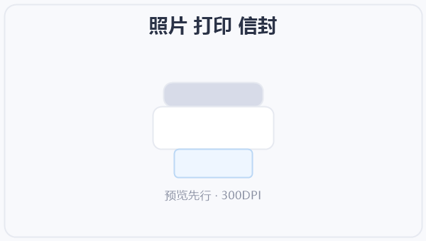 照片 打印 信封 示意图