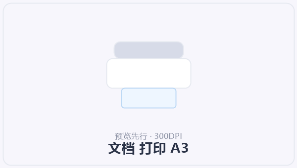 文档 打印 A3 示意图