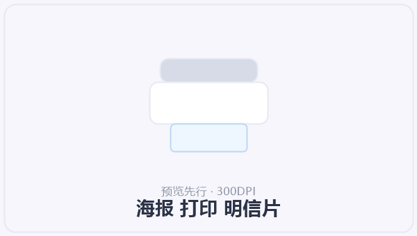 海报 打印 明信片 示意图