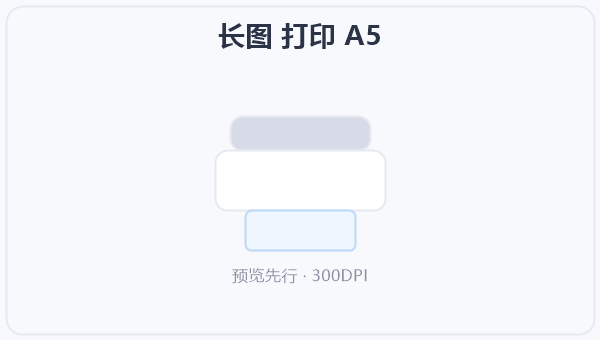 长图 打印 A5