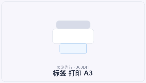 标签 打印 A3