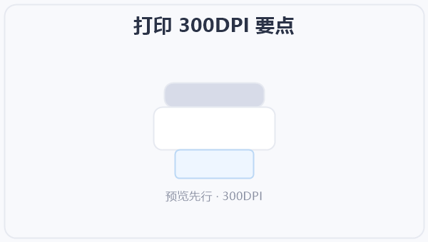 打印 300DPI 示意图