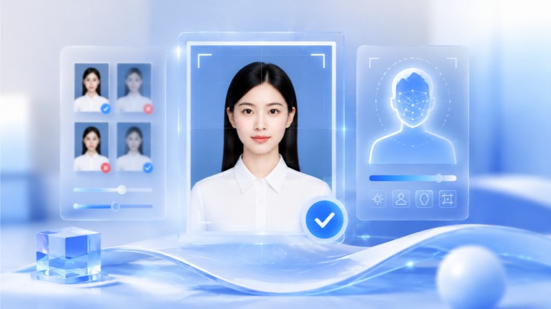 台湾通行证 证件照 白底