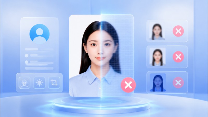 注册会计师报名 证件照 白底